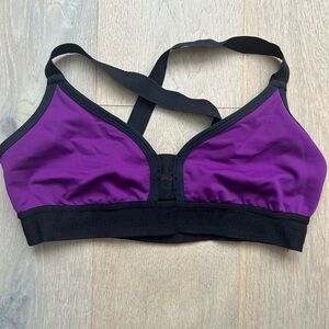 Lululemon Purple and Black Sports Bra